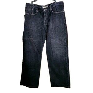 Old Navy Loose Fit Jeans Men’s 38x32 Black Denim Straight Leg Relaxed SPR09 Y2K